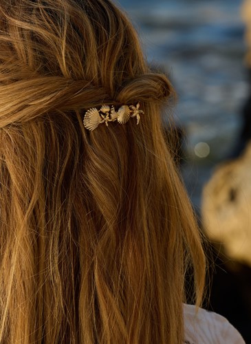 Haarclip Reef gold plated-3