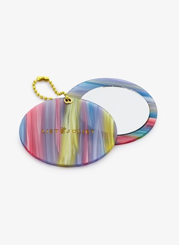 Pocket Mirror Multicolor roze/blauw/geel