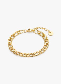Schakel armband Lize gold plated