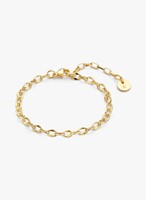 Schakel armband Quin gold plated