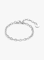 Schakel armband Quin silver plated