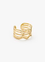 Ring Flow gold plated